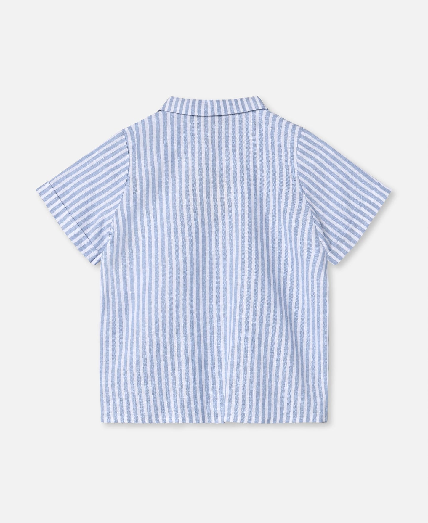 Camicia a righe azzurra camicia