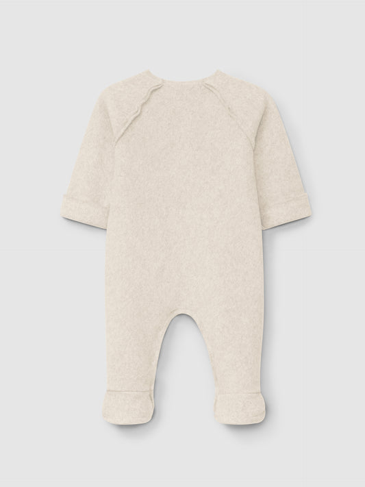 Tutina in pile di cotone biologico sabbia Tutina