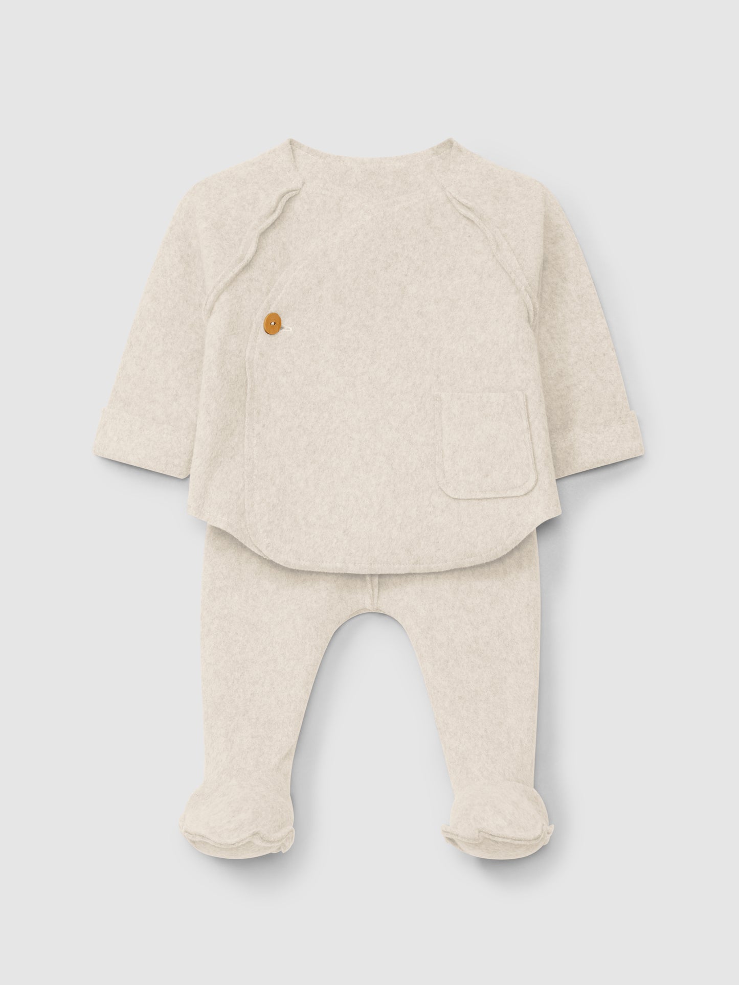 Set due pezzi neonato sabbia set neonato