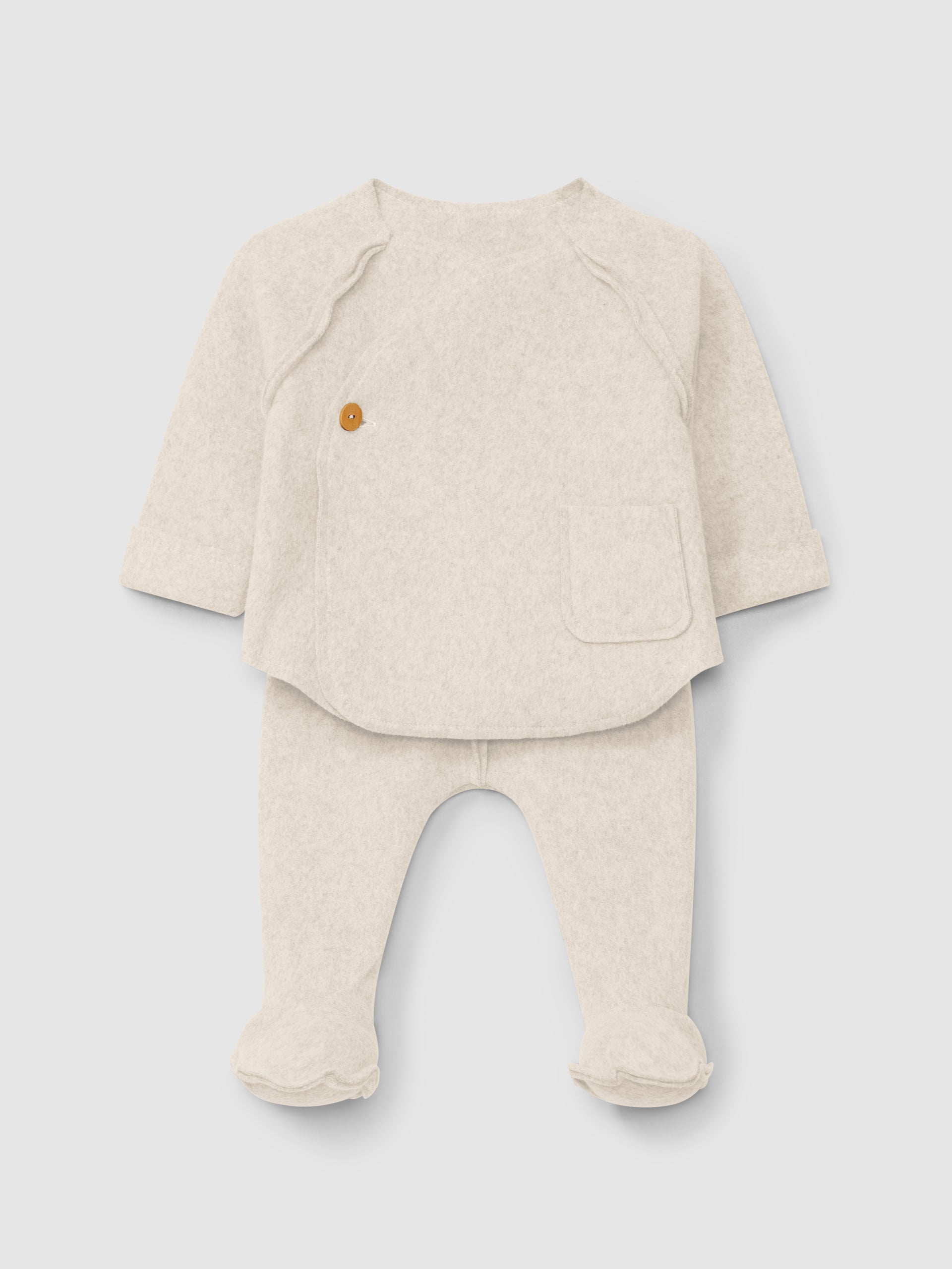 Set due pezzi neonato sabbia set neonato