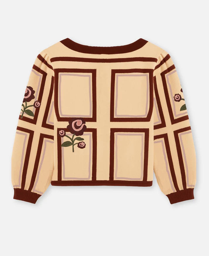 Charlotte embroidered cardigan cardigan