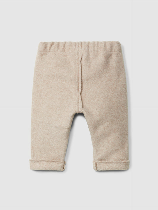 Pantaloni in pile di cotone biologico
