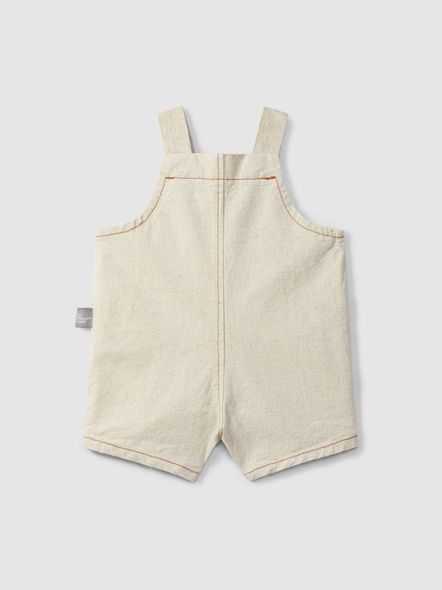 Salopette Corta Canvas Cotone Lino Neonato Salopette