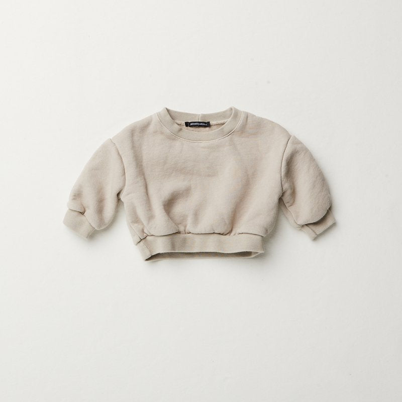 Felpa beige girocollo felpa