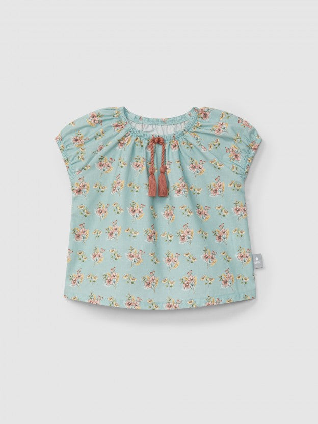 Blusa stampa floreale blusa
