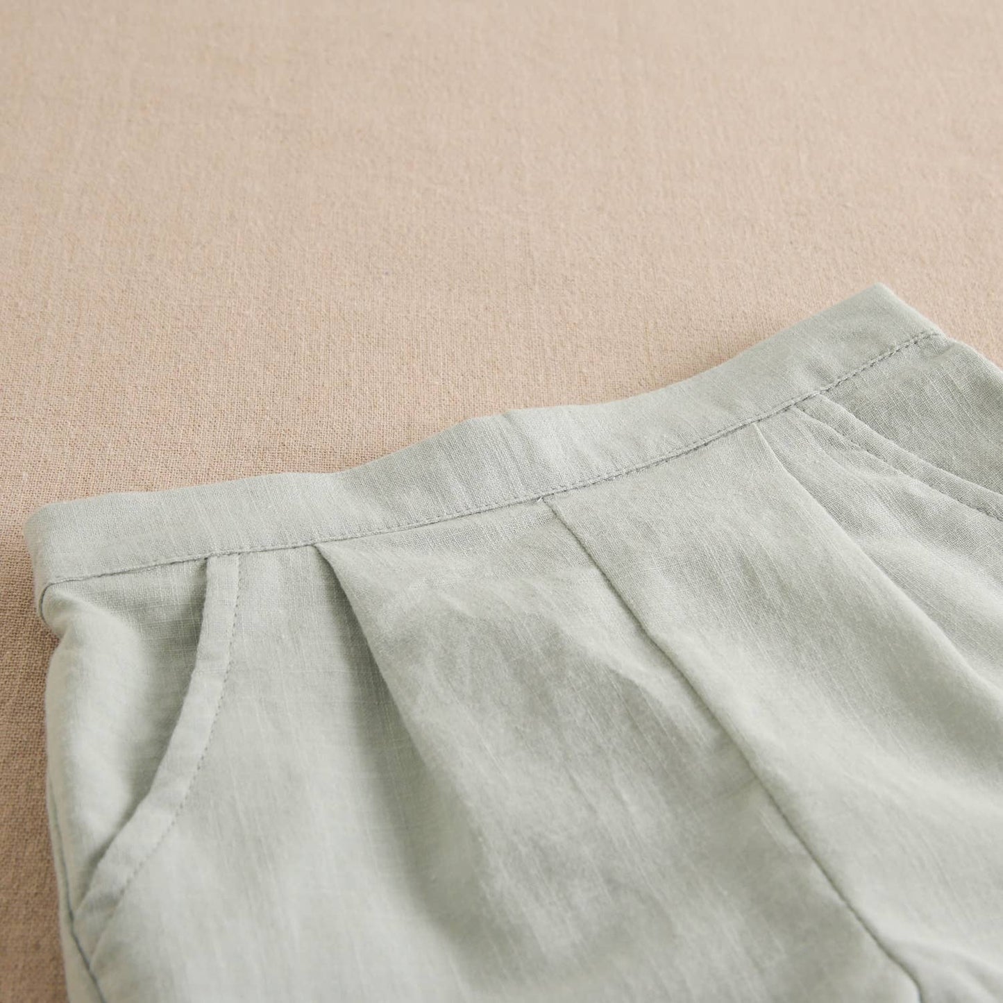 Set per bambino Vichy quadrato verde set