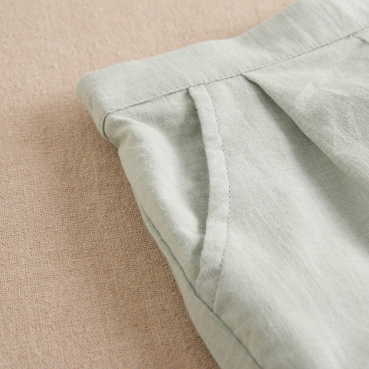 Set per bambino Vichy quadrato verde set