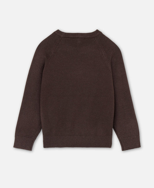 Maglioncino Bambino con Ghiande Ricamate – Lavorato a Maglia in Viscosa LENZING™ ECOVERO™ maglioncino