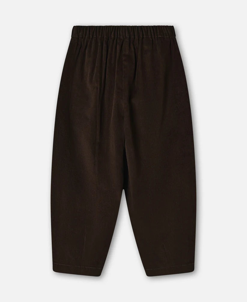 Pantaloni Bambino in Velluto Marrone – Cotone 100% con Elastico in Vita e Tasche pantalone