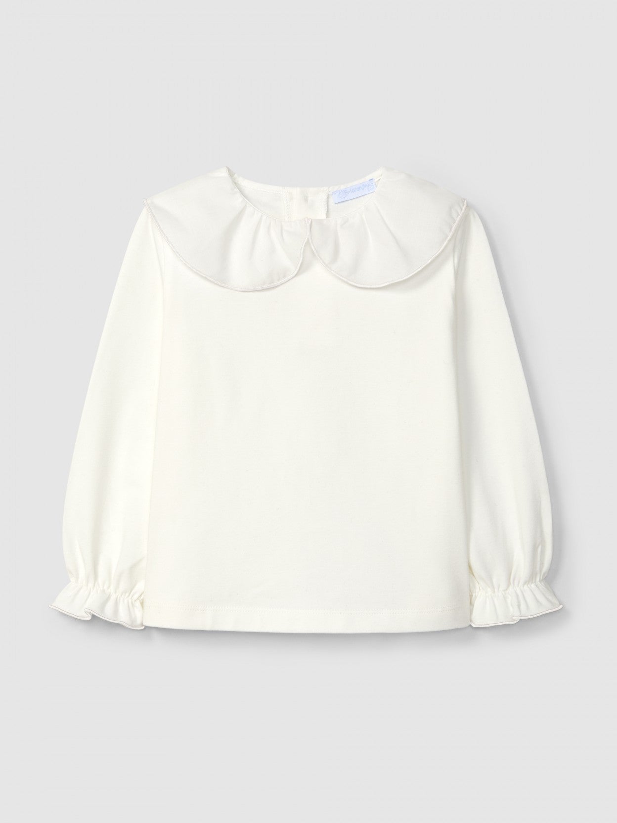 Maglia in cotone con colletto maglia