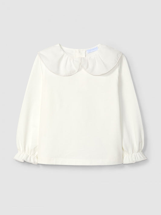 Maglia in cotone con colletto maglia