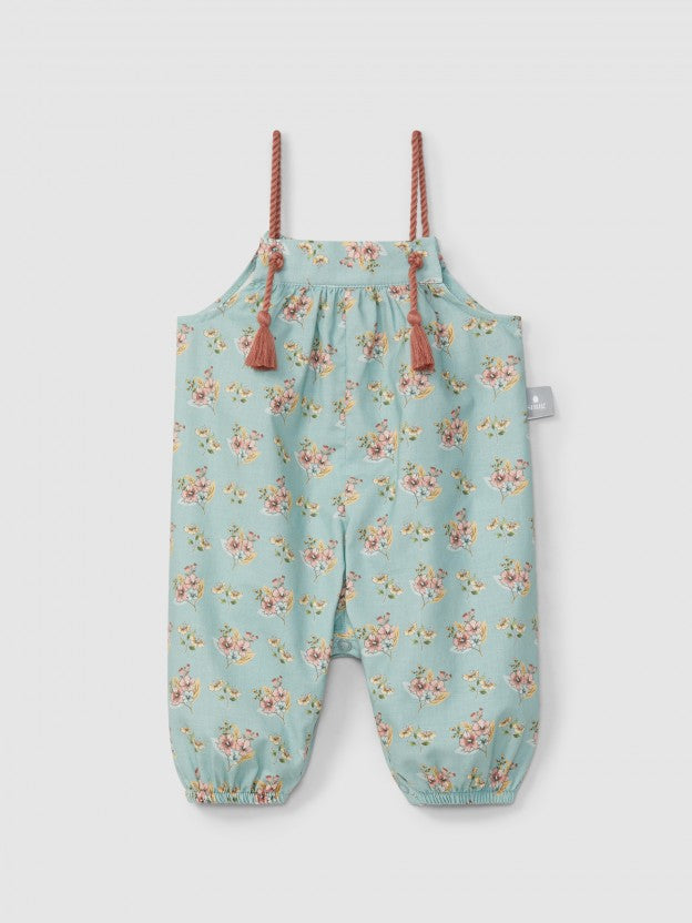 Salopette con stampa floreale salopette