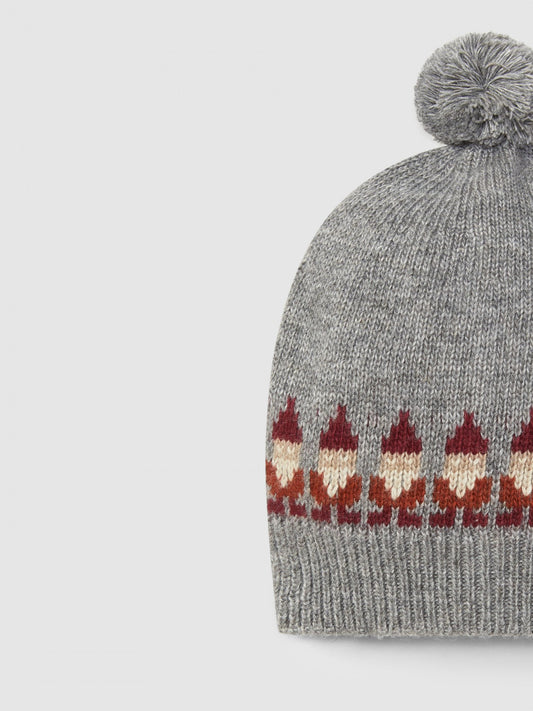 Berretto con babbo natale lavorato a maglia Berretto