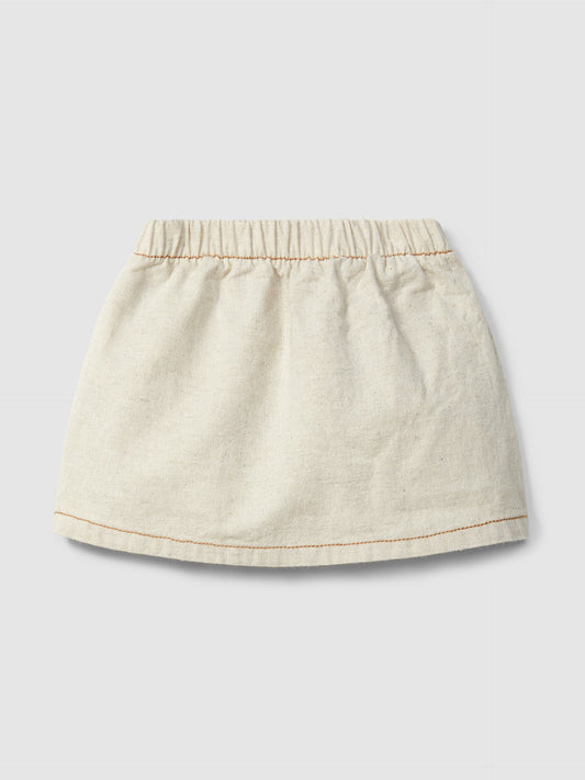 Gonna pull-up in stile organico con tasca