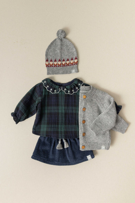 Blusa a quadri camicia