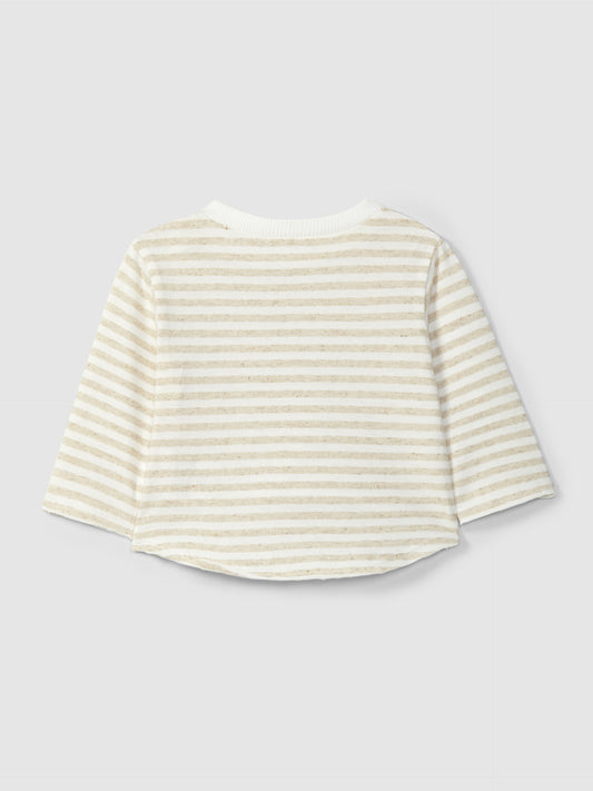 Manica lunga a righe con tasca