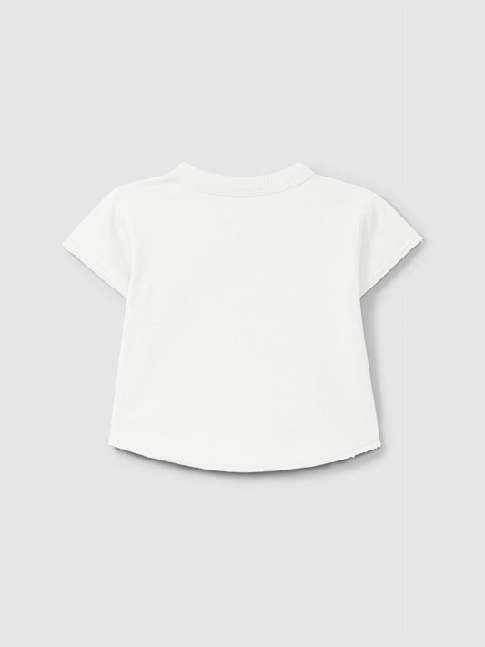 T-shirt in jersey tinta unita maglietta