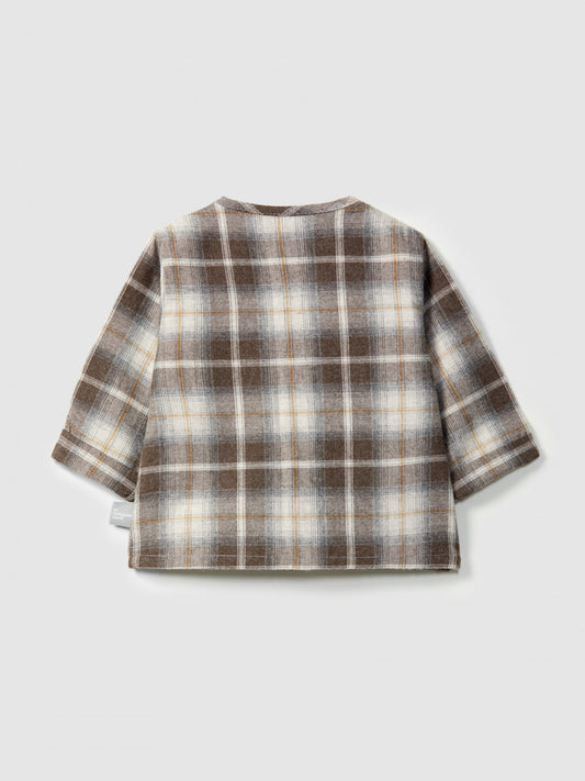 Camicia a quadri con tasca
