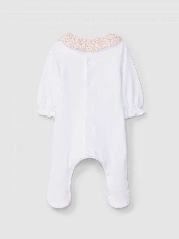 Tutina con colletto arricciato Tutina