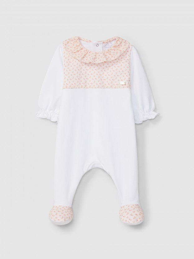 Tutina con colletto arricciato Tutina