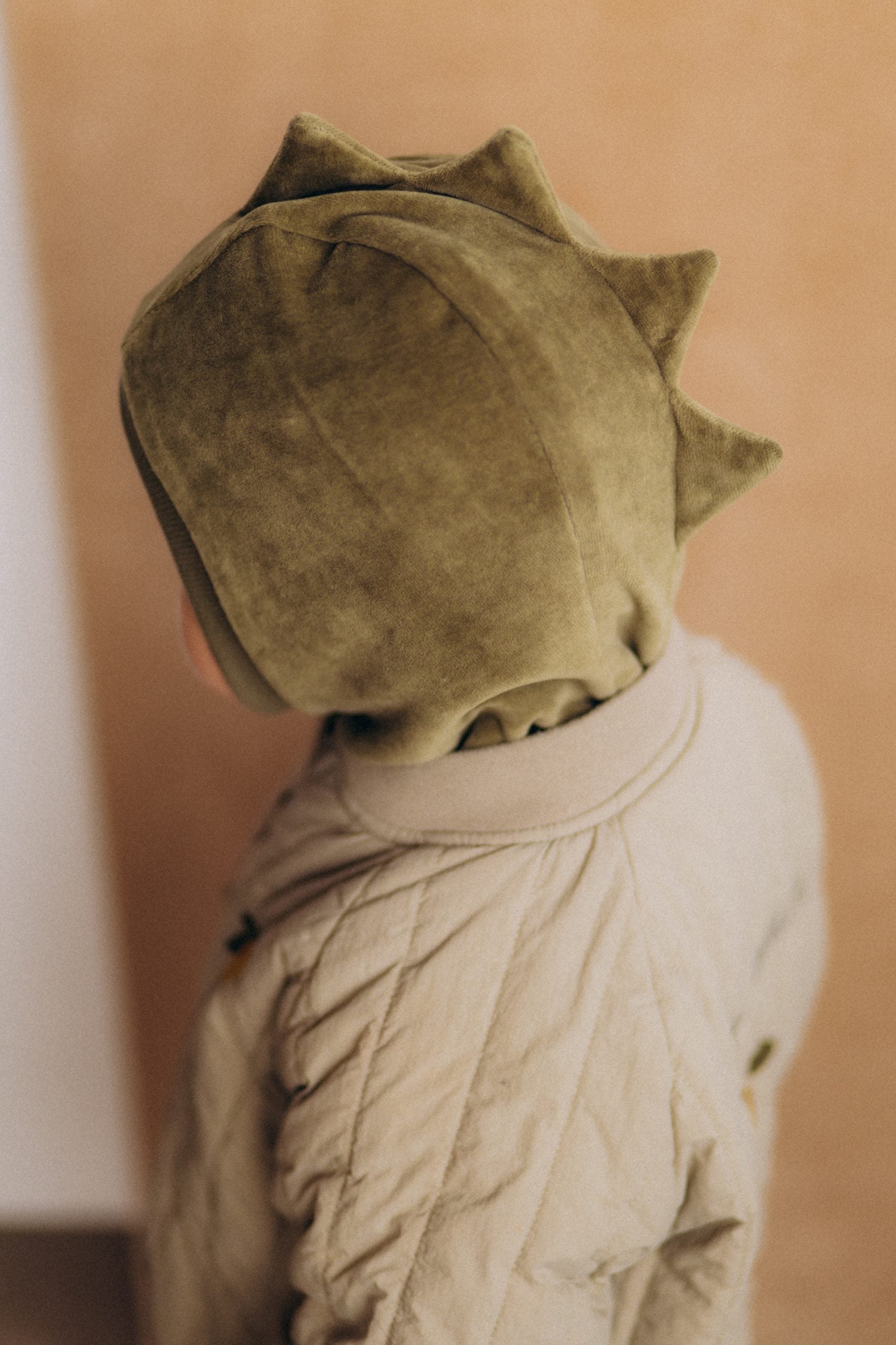 Balaclava in velluto a forma di dinosauro balaclava