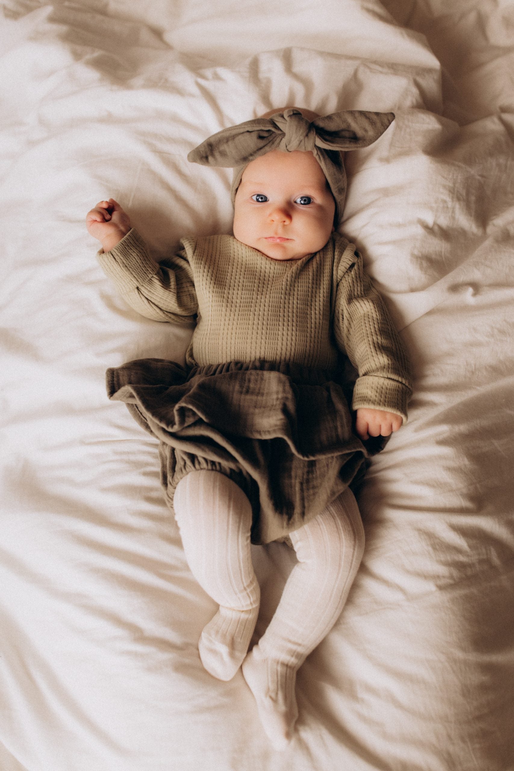 Collant a Coste Bambina Neonato - Calzamaglia Elasticizzata Woolyorganic calzamaglia