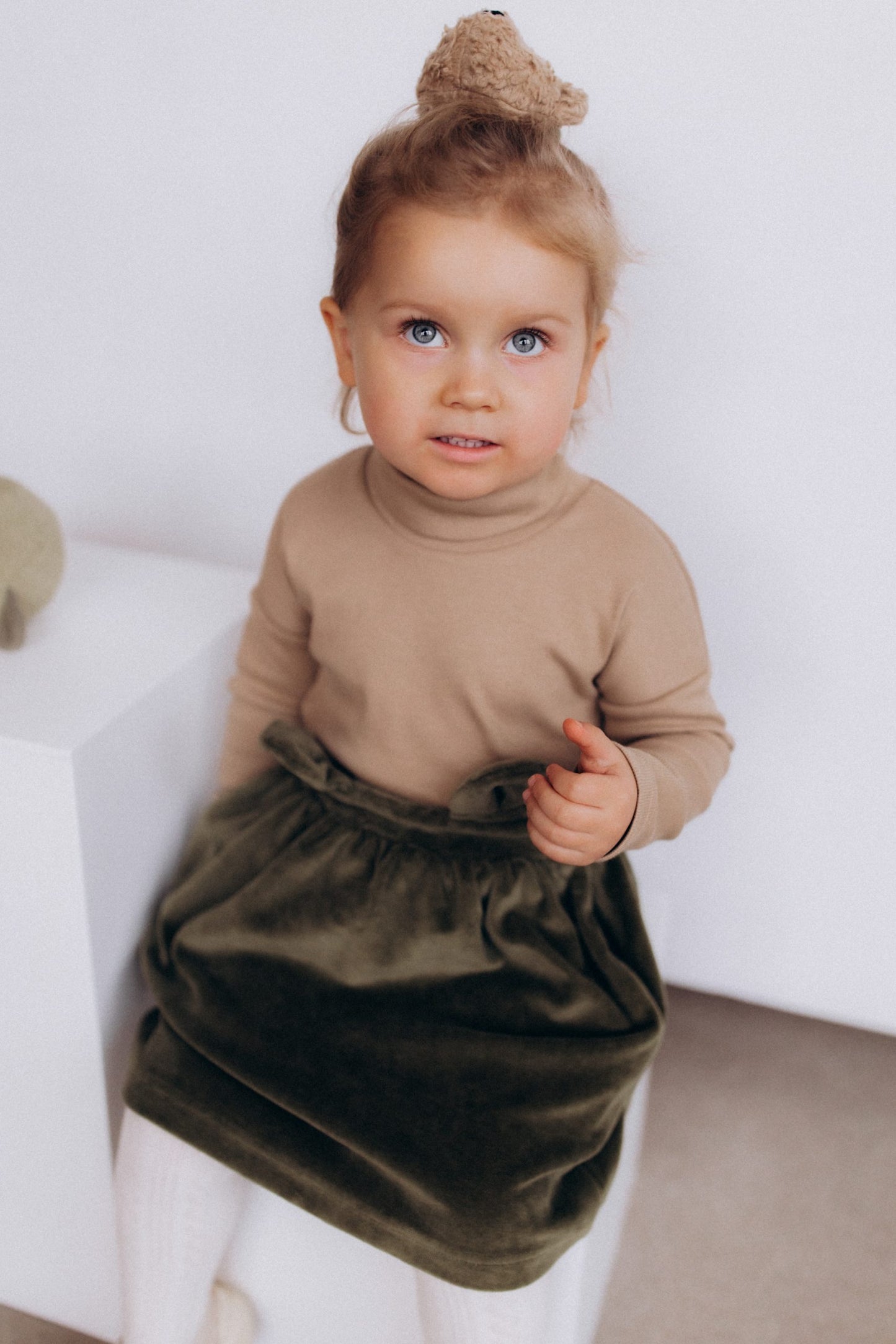 Gonna Velluto Bambina - Cotone GOTS Certificato Elegante Woolyorganic gonna