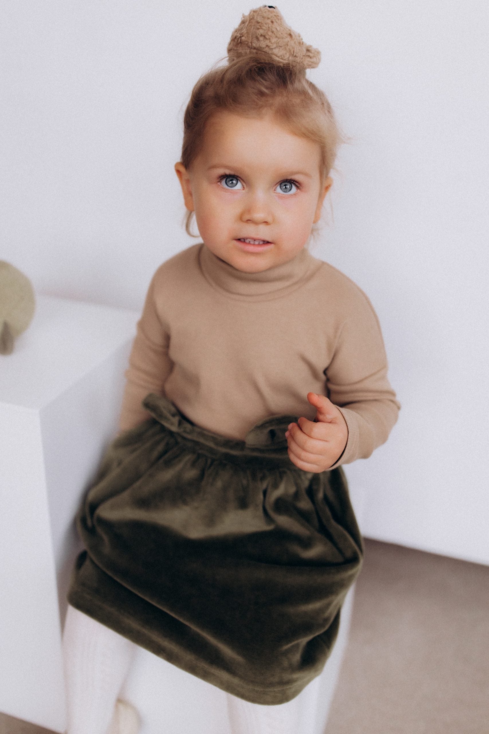 Gonna Velluto Bambina - Cotone GOTS Certificato Elegante Woolyorganic gonna