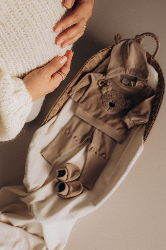 Leggings Neonato con Orecchie Orsetto - Cotone Organico GOTS Woolyorganic leggings