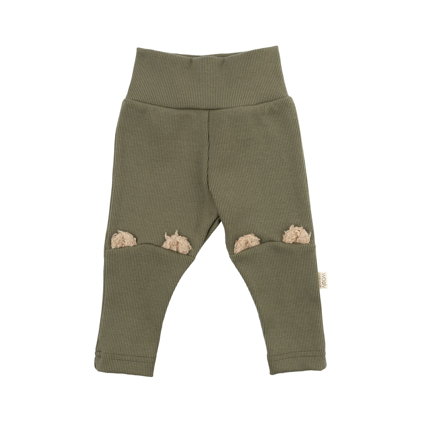 Leggings Neonato con Orecchie Orsetto - Cotone Organico GOTS Woolyorganic leggings