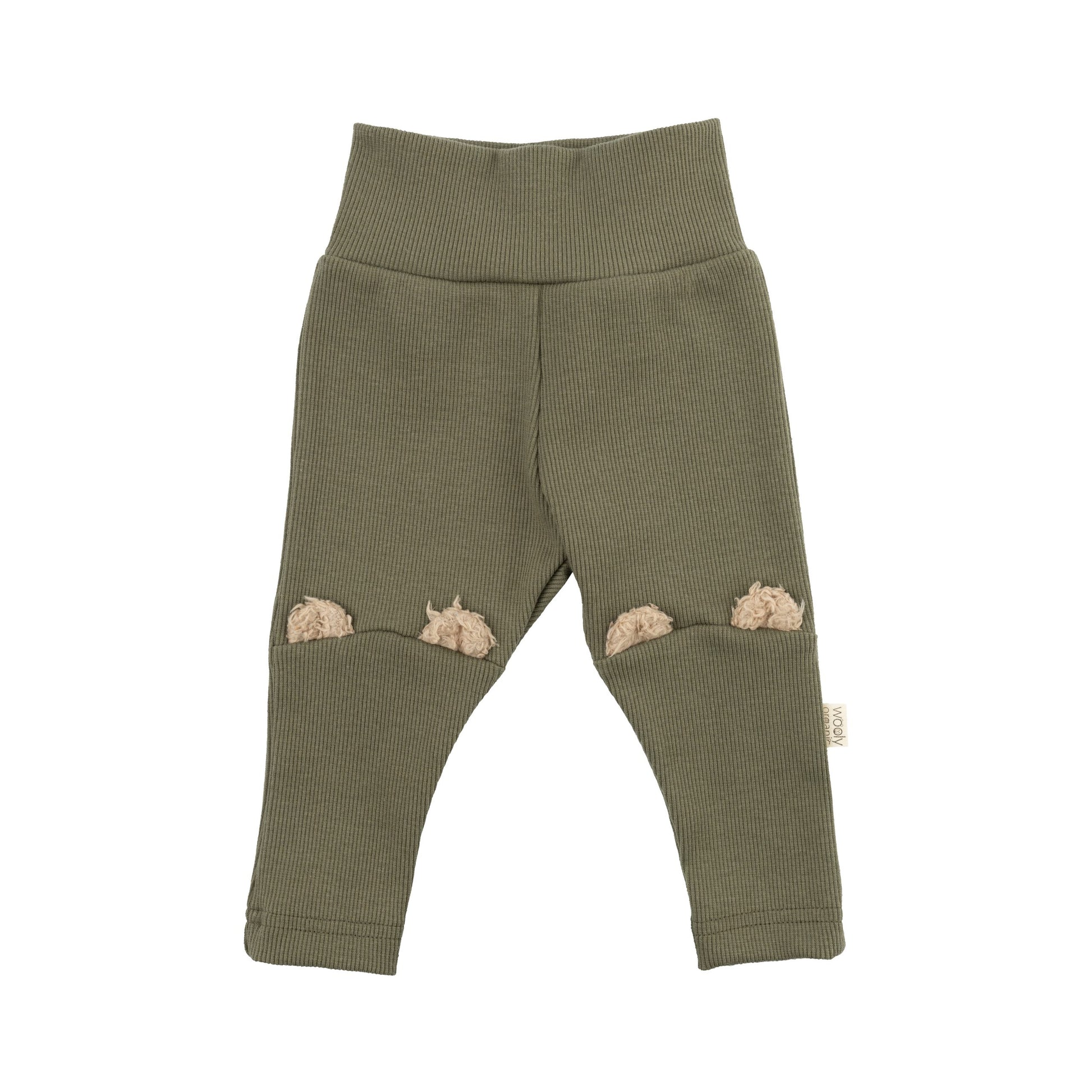 Leggings Neonato con Orecchie Orsetto - Cotone Organico GOTS Woolyorganic leggings