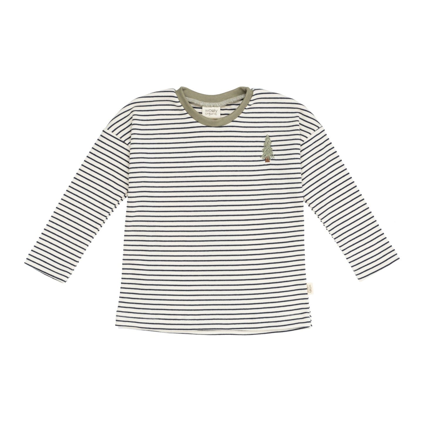 Maglia a Righe Bambini Unisex - Cotone GOTS Lana Merino Seta Woolyorganic maglia
