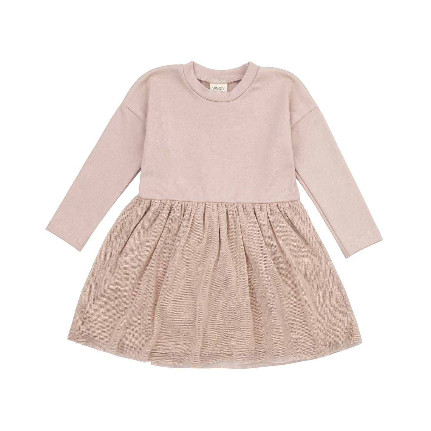 Vestito Bambina Gonna Tulle - Cotone GOTS Certificato Elegante Woolyorganic vestito