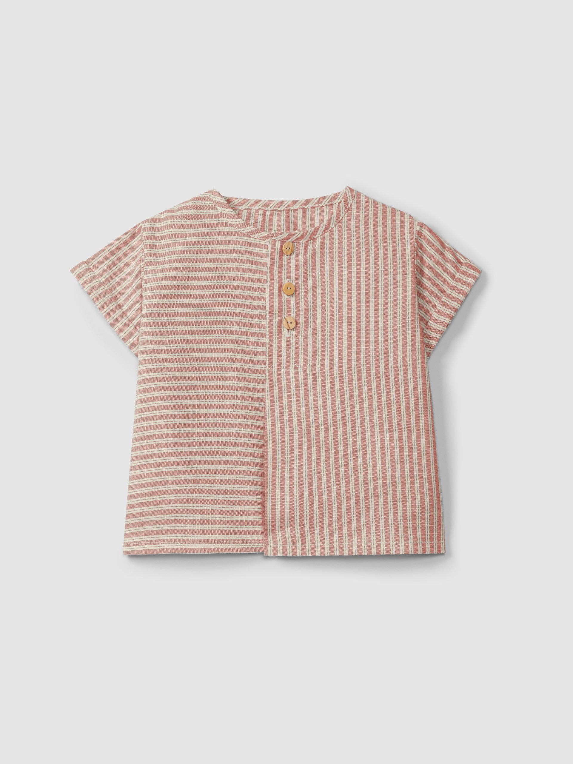 Camicia in tessuto rigato camicia