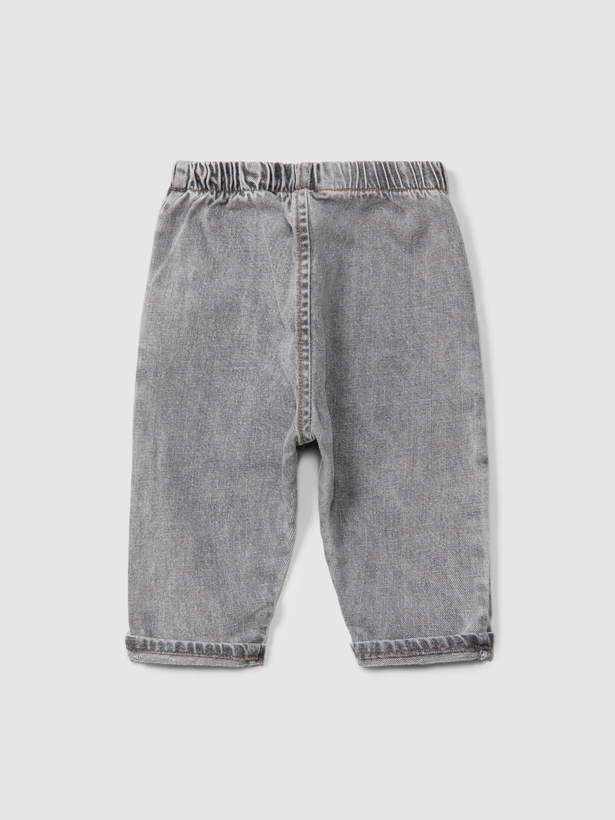 Pantaloni pull-up in cotone biologico in jeans pantalone
