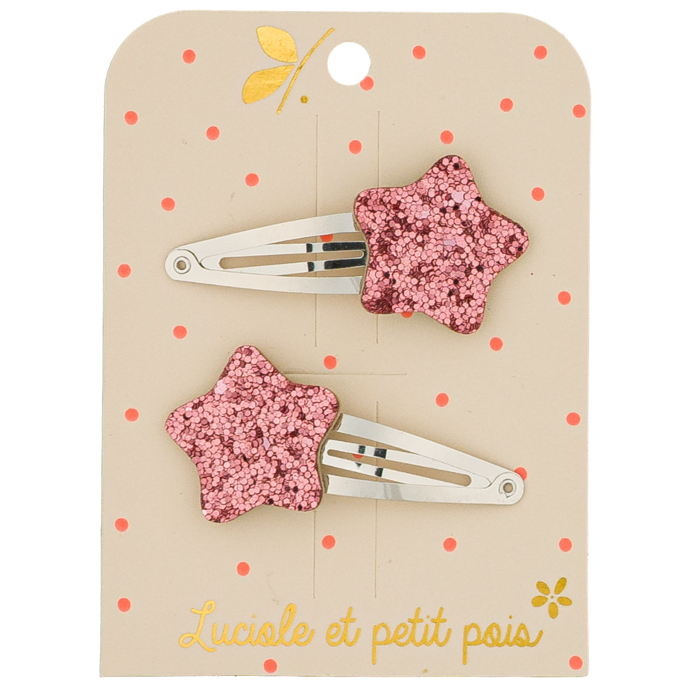 Fermagli Bubble star - Lampone (paio) mollette