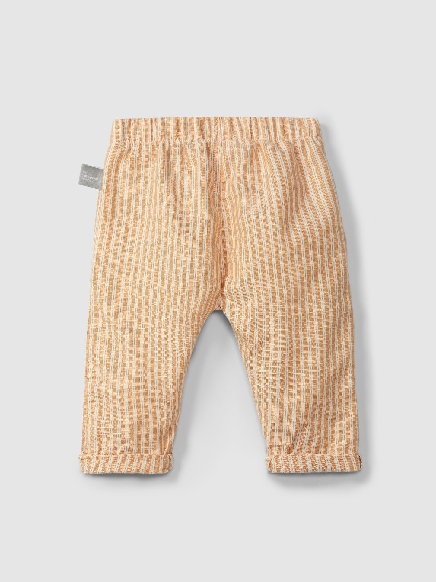 Pantaloni pull up in tessuto rigato pantalone
