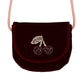Borsa in velluto con ciliegie