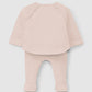Set due pezzi neonato rosa set neonato