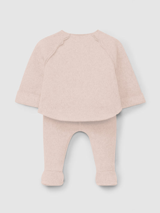 Set due pezzi neonato rosa set neonato