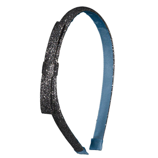 Fascia per capelli kimono grigia con glitter fascia per capelli