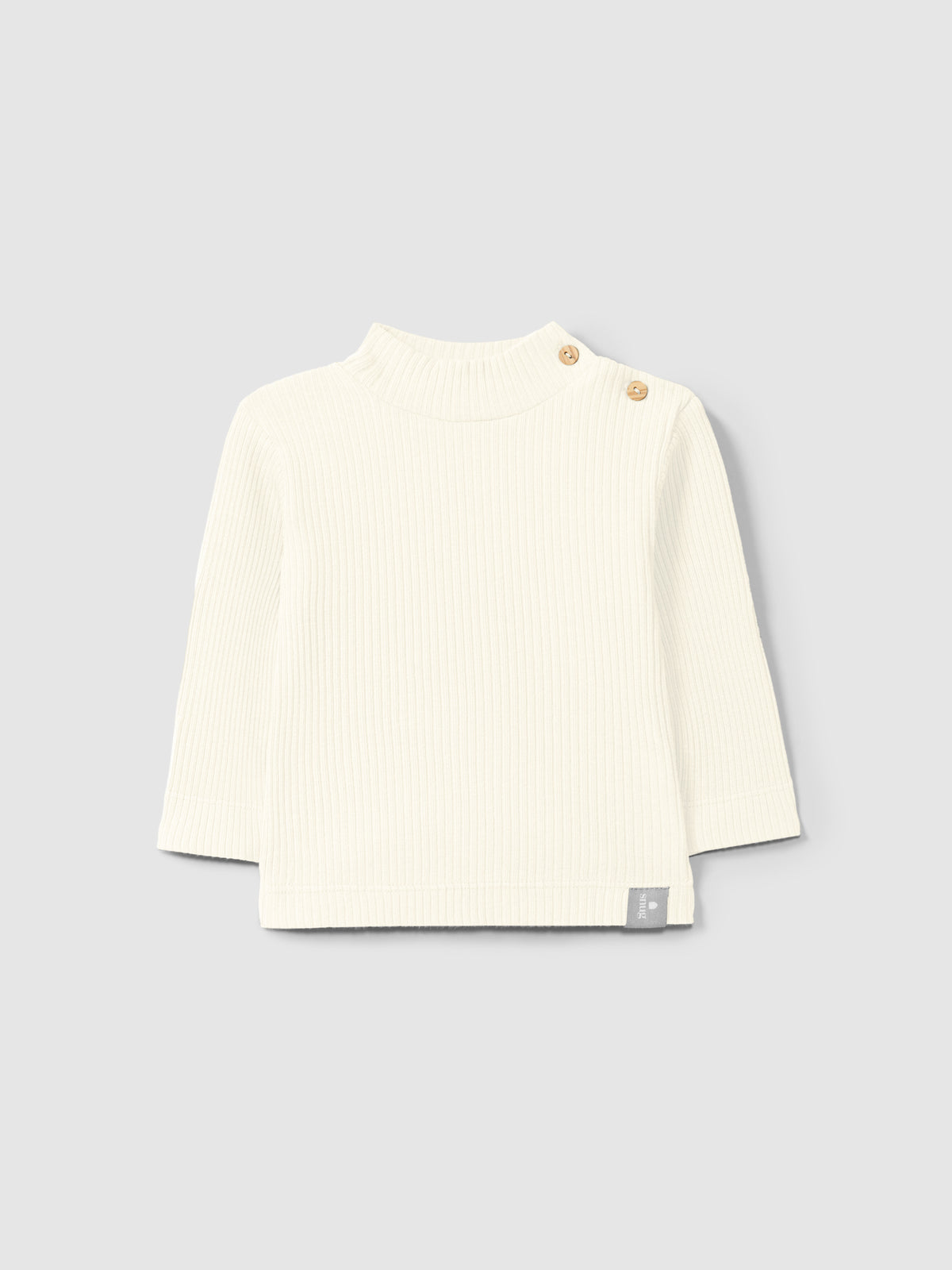 Maglia collo alto in cotone biologico