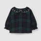 Blusa a quadri camicia