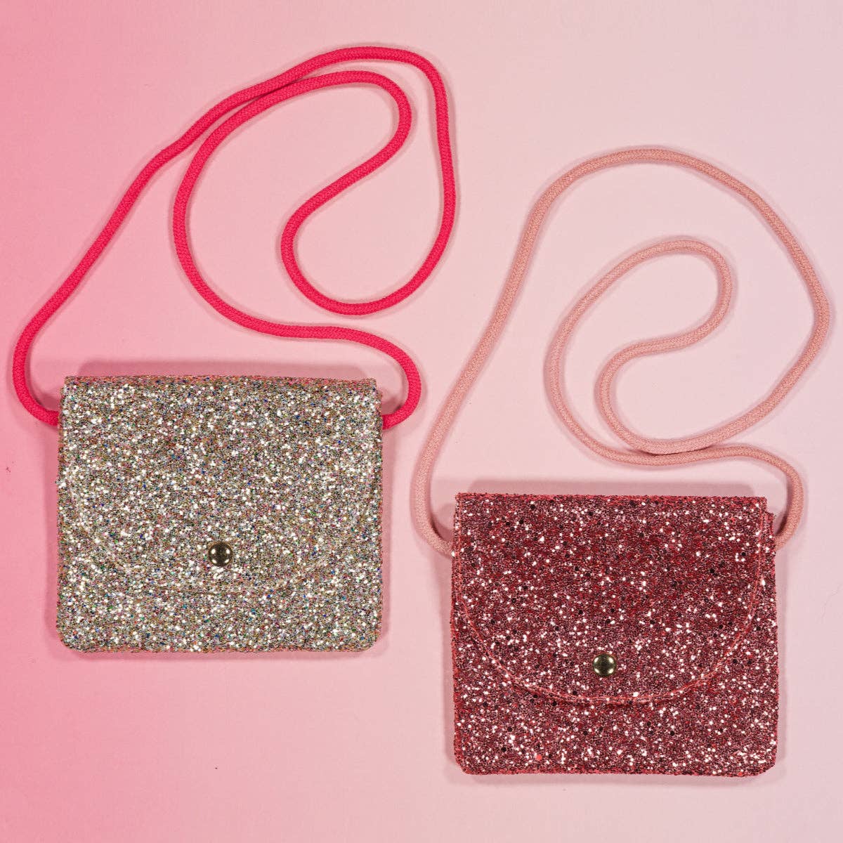 Borsa a mano - Glitter lampone borsa