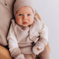 Gilet neonato in felpa di cotone organico
