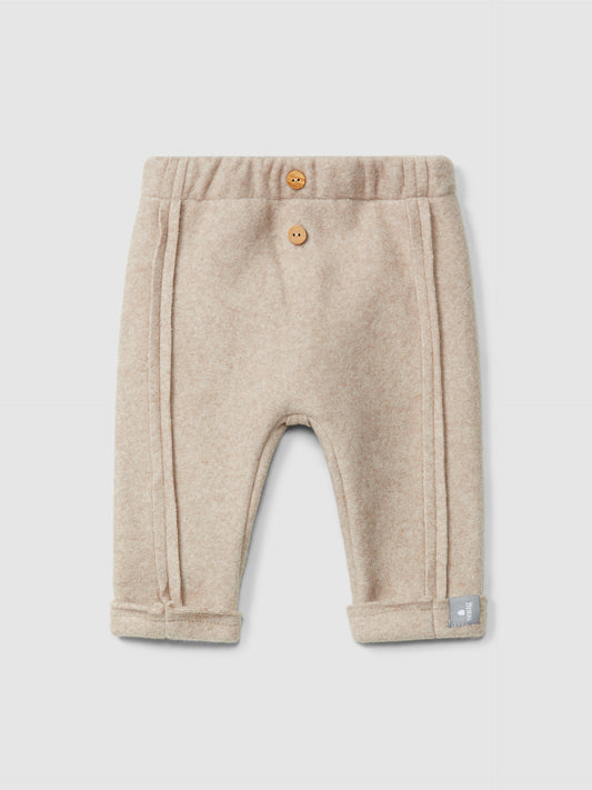 Pantaloni in pile di cotone biologico