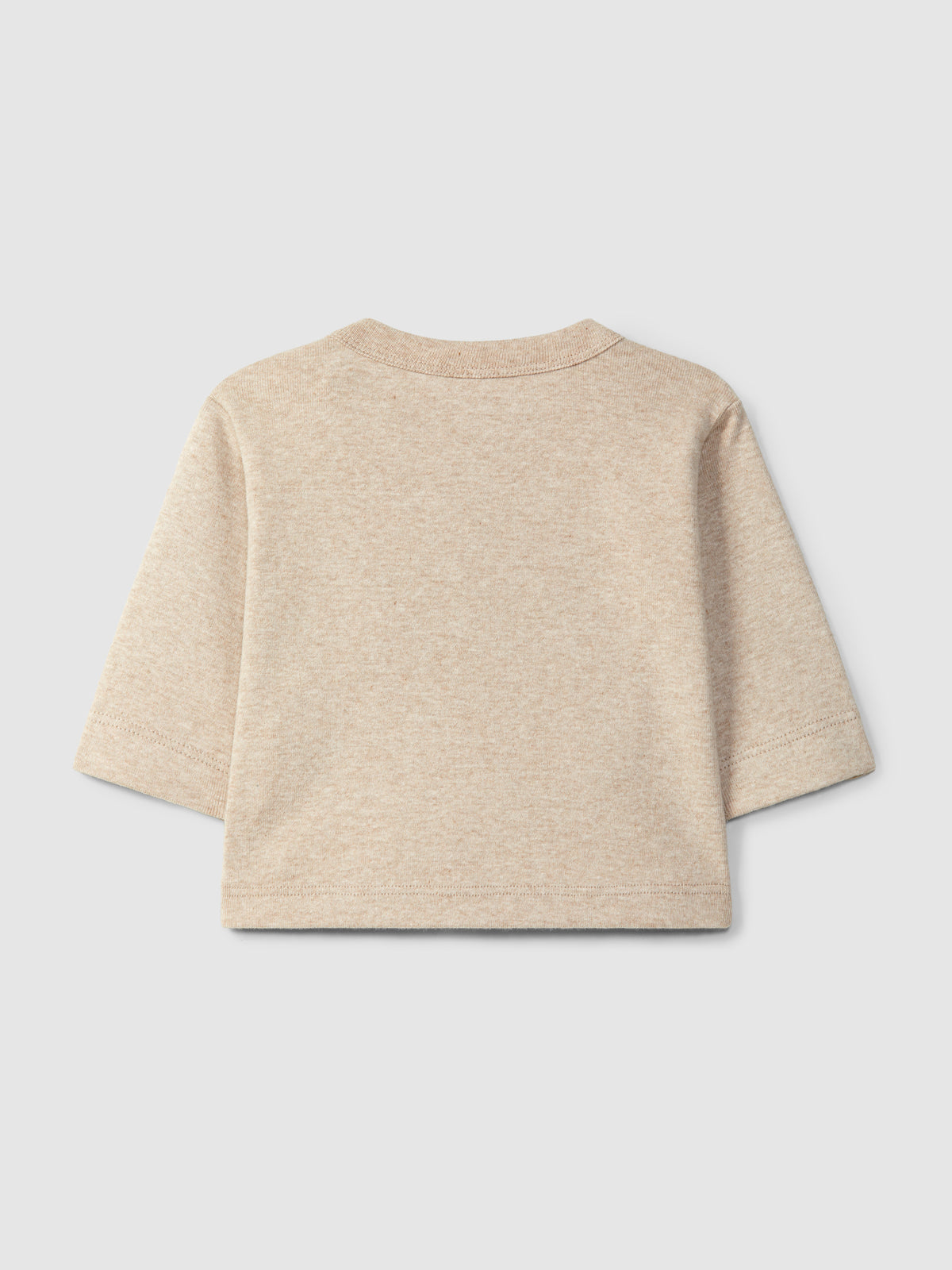maglia in cotone a maniche lunghe con ricamo "sii super gentile"