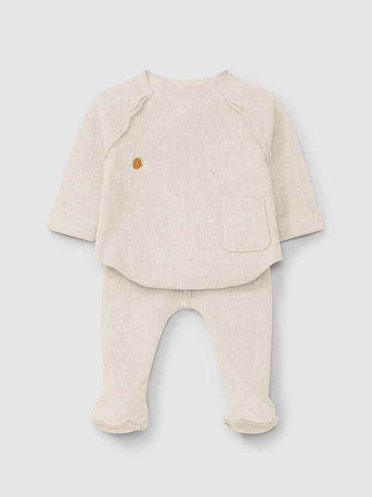Set due pezzi neonato sabbia set neonato