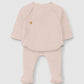Set due pezzi neonato rosa set neonato