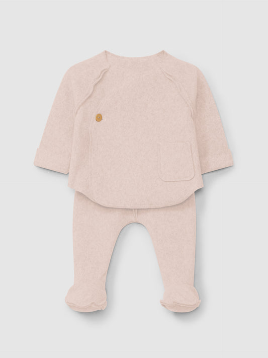Set due pezzi neonato rosa set neonato